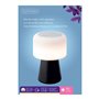 Lampe LED avec haut-parleur Bluetooth et chargeur sans fil Lumineo 894