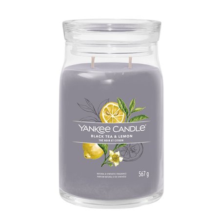 Bougie Parfumée Yankee Candle Citron Thé noir 567 g