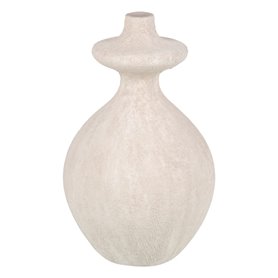 Vase Crème Céramique Sable 21 x 21 x 38 cm