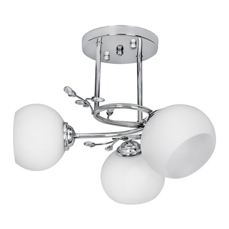 Suspension Activejet AJE-IRMA 3P Blanc Argenté Métal 40 W 39 x 29 x 35