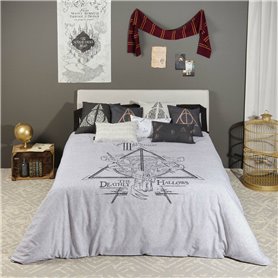 Housse de Couette Harry Potter Deathly Hallows Legend 240 x 220 cm Gra