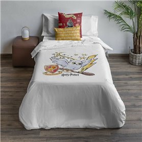 Housse de Couette Harry Potter Hedwig 140 x 200 cm Lit 1 persone