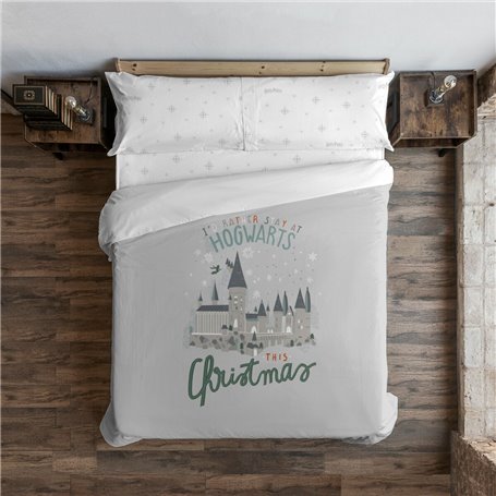 Housse de Couette Harry Potter Hogwarts in Christmas Lit 1 persone 180