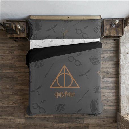 Housse de Couette Harry Potter Deathly Hallows Multicouleur 200 x 200 