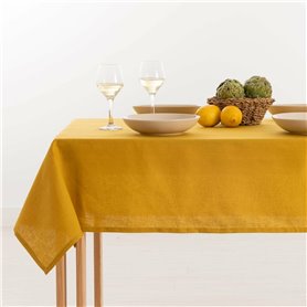 Nappe Muaré 100x150cm 100 x 150 cm Moutarde