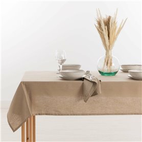 Nappe Muaré 140 x 150 cm Taupe