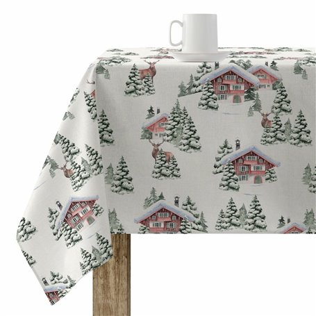 Nappe enduite antitache Muaré Christmas 100 x 140 cm