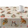 Nappe enduite antitache Muaré Christmas 140 x 140 cm