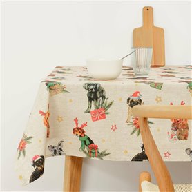 Nappe enduite antitache Mauré Christmas 250 x 140 cm