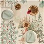 Nappe enduite antitache Muaré Christmas Deer 100 x 140 cm