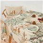 Nappe enduite antitache Muaré Christmas Deer 250 x 140 cm