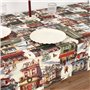 Nappe enduite antitache Muaré Christmas City 200 x 140 cm