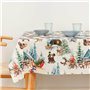 Nappe enduite antitache Muaré  Christmas Landscape 100 x 140 cm