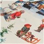Nappe enduite antitache Muaré  Christmas Landscape 300 x 140 cm