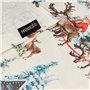 Nappe enduite antitache Muaré  Christmas Landscape 300 x 140 cm