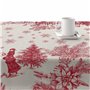 Nappe enduite antitache Muaré Christmas Toile 100 x 140 cm