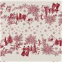 Nappe enduite antitache Muaré Christmas Toile 100 x 140 cm