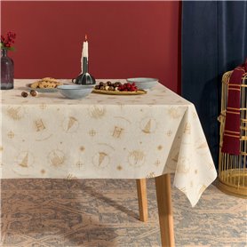 Nappe enduite antitache Harry Potter Hogwarts Christmas 250 x 140 cm