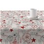 Nappe enduite antitache Muaré Merry Christmas 250 x 140 cm