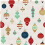 Nappe enduite antitache Muaré Merry Christmas 250 x 140 cm