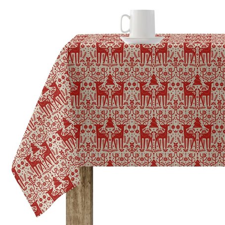 Nappe enduite antitache Mauré Merry Christmas 250 x 140 cm