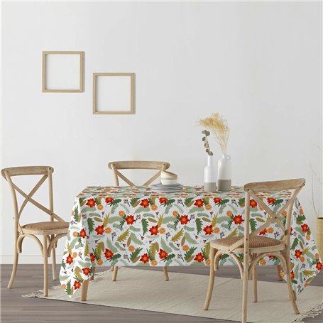 Nappe enduite antitache Mauré Merry Christmas 140 x 140 cm