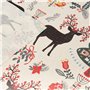 Nappe enduite antitache Muaré Merry Christmas 140 x 140 cm
