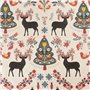 Nappe enduite antitache Muaré Merry Christmas 140 x 140 cm
