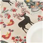 Nappe enduite antitache Muaré Merry Christmas 140 x 140 cm