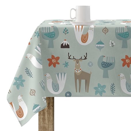 Nappe enduite antitache Mauré Merry Christmas 250 x 140 cm