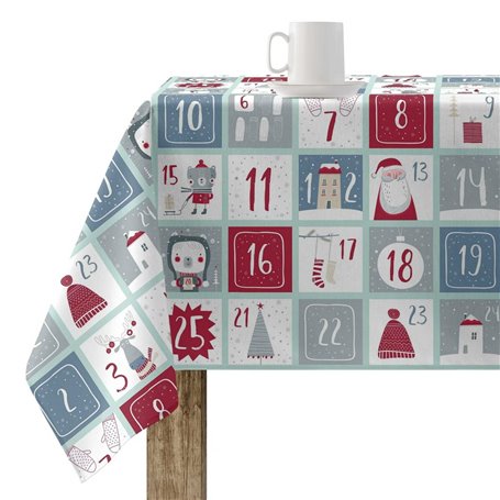 Nappe enduite antitache Mauré Merry Christmas 200 x 140 cm