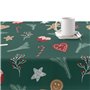 Nappe enduite antitache Mauré Merry Christmas 140 x 140 cm