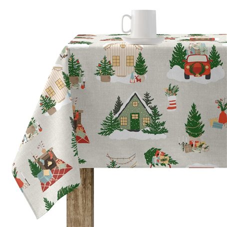 Nappe enduite antitache Mauré Merry Christmas 300 x 140 cm