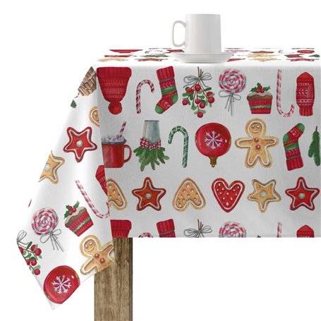 Nappe enduite antitache Mauré Merry Christmas 200 x 140 cm