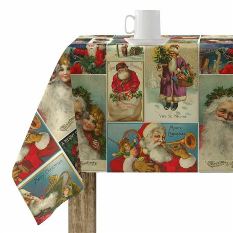 Nappe enduite antitache Mauré Vintage Christmas 300 x 140 cm