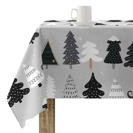 Nappe enduite antitache Muaré Noel 250 x 140 cm