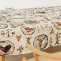 Nappe enduite antitache Muaré Wooden Christmas 250 x 140 cm