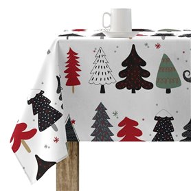 Nappe enduite antitache Muaré Merry Christmas 100 x 180 cm