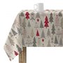 Nappe enduite antitache Muaré Merry Christmas 100 x 250 cm