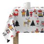 Nappe enduite antitache Muaré Noel 100 x 200 cm