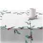 Nappe enduite antitache Muaré White Christmas 100 x 300 cm