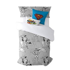 Housse de Couette Superman Superman Gris 220 x 220 cm