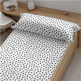 Drap housse Kids&Cotton Kibo Noir 105 x 200 cm