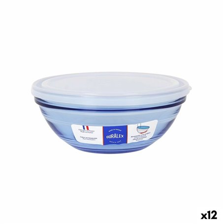 Bol Duralex Marine Bleu 17 cm Avec couvercle (12 Unités)
