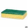 Lot de tampons à récurer Jaune Vert Cellulose Fibre abrasive 10,5 X 6,