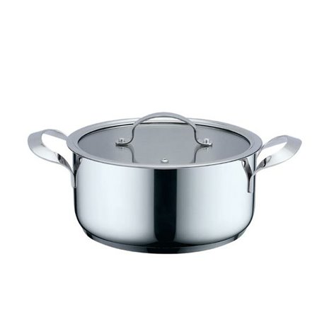 Casserole avec Couvercle Haeger Gris Ø 24 cm