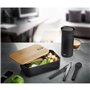 Boîte à lunch Gefu G-12376 Noir 1 L Acier inoxydable Plastique Rectang