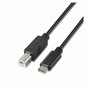 Câble USB C vers USB B Aisens A107-0053 1 m Noir