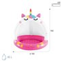 Pataugeoire gonflable pour enfants Intex Rose Licorne 102 x 102 cm