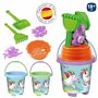 Set de jouets de plage Juinsa Licorne 20 x 41 cm